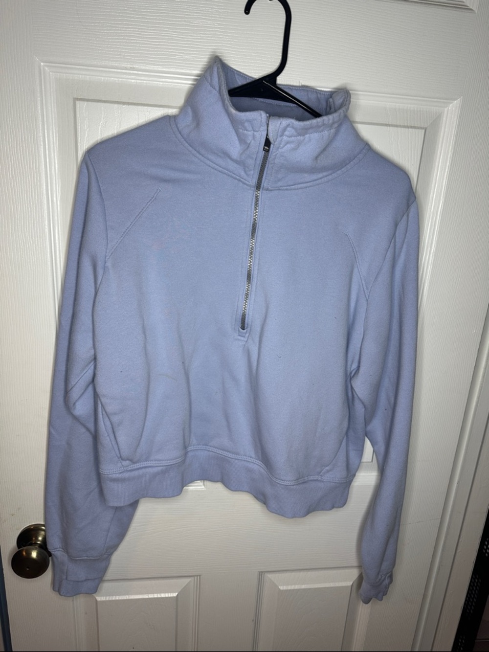 all in motion Light Blue Quarter-Zip Fleece Pullover